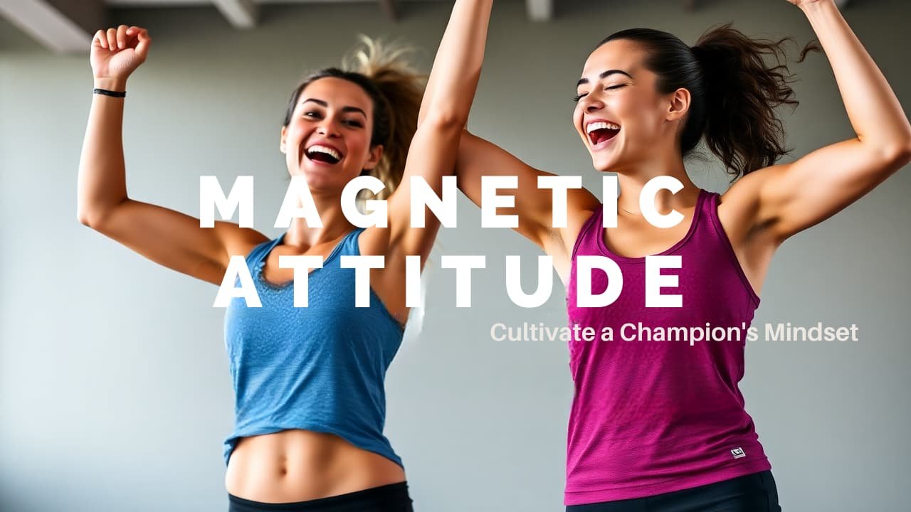 Team Talk cover titled Magnetic Attitude, Cultivate a Champion's Mindset, with two athletes celebrating